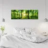 Leinwandbild sonnenschein im wald natur grün 150x50 cm Produktbild-Vorschau 9