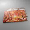 Bild auf Leinwand - Leinwandbild - 3 Teile - Herbst Wald Produktbild-Vorschau 2