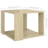 vidaXL Table basse chêne Sonoma 40x40x30 cm bois composite Voir les images du produit 13