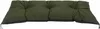A dark green cushion with black trim on a white background. Náhled obrázku produktu