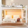 Letto a soppalco Merax 140x200 cm, letto a castello in Anteprima dell’immagine prodotto 2