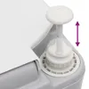 A close-up view of the pump mechanism on a portable camping toilet. Náhľad obrázku produktu