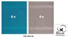 Betz 12 Stück Gästetücher 30x50 cm PALERMO 100% Baumwolle  Produktbild-Vorschau 2