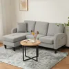 Abrihome L-förmig Ecksofa 3-Sitzer Sofa-166x118x77 cm mit Produktbild-Vorschau 1