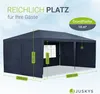 Juskys Partyzelt 3x6 m Blau mit Dach & Seitenwänden - 18 m² Produktbild-Vorschau 4