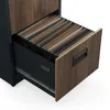A close-up view of an open filing cabinet drawer filled with hanging files. Podgląd zdjęcia produktu
