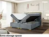 MEBLINI Boxspringbett mit Bettkasten - Gepolstert Produktbild-Vorschau 5