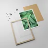 Gerahmtes Poster - Rahmen in heller Eiche - Blätter Produktbild-Vorschau 4