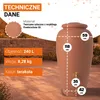 GARANTIA amfora zestaw kompletny 240 l terakota z Podgląd zdjęcia produktu 3