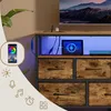 SONGMICS Komoda s LED osvětlením, příborník, skříňka s Náhled obrázku produktu 5