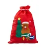 Geschenksack 3er Set 3 Motive 30x40cm Filz Santa Schneemann Produktbild-Vorschau 4