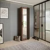 Garderobenschrank LIVIA Warmia Walnuss – Flur-Hochschrank Produktbild-Vorschau 2