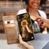 Galaxy A23 4G Hülle, Retro Kunstledertasche mit Produktbild-Vorschau 6