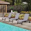 COSTWAY 2er Set Gartenliege mit Rollen, Sonnenliege bis Produktbild-Vorschau 9