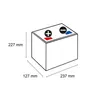 Exide EB457 Excell 12V 45Ah 330A Autobatterie Produktbild-Vorschau 2