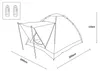 Tenda a cupola per 2 - 3 persone Anteprima dell’immagine prodotto 2