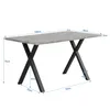 Esstisch (Marmoroptik weiß, 1-St., 140/80/76 cm), Produktbild-Vorschau 5