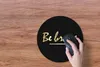 MuchoWow® Mauspad Mousepad Zitate - Gold - Schwarz 30x30 cm Produktbild-Vorschau 3