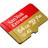 SANDISK MicroSDXC Extreme 64GB Adapter 160MB/s A2 C10 V30 Produktbild-Vorschau 2