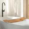 Relaxdays Badewannenablage Bambus, 70cm breit, Badetablett Produktbild-Vorschau 2