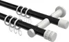 Interdeco Gardinenstange / Vorhangstange Schwarz / Weiß, Produktbild-Vorschau 1