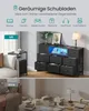 SONGMICS Kommode mit 8 Stoffschubladen, TV-Schrank mit LED Produktbild-Vorschau 5