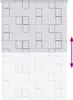 vidaXL Tenda a rullo per doccia 160x240 cm motivo quadrato Anteprima dell’immagine prodotto 4