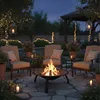 Relaxdays Feuerschale, Ø Schale 51 cm, klappbare Beine, Produktbild-Vorschau 3