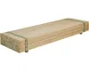 A stack of wooden planks bound together with green straps, presented on a white background. Produktbild-Vorschau