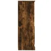 A side view of a wooden highboard. Voir les images du produit