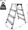 Klappbare Leiter 4 Stufen, Trittleiter aus Aluminium, Produktbild-Vorschau 2