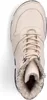 A top-down view of a beige high-top sneaker boot with fur lining. Anteprima dell’immagine prodotto
