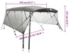 vidaXL 4-Bow Bimini-Top so sieťovanými bočnými panelmi Náhľad obrázku produktu 8
