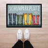 Fußmatte Schuhparkplatz Motiv lustig Gummistiefel Familie Produktbild-Vorschau 3