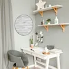 Design Stahlmagnettafel Schwarz Rund 47cm Weiß Gebeizt Produktbild-Vorschau 2
