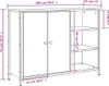 vidaXL Příborník Sonoma Dub 100x33x75 cm výrobek ze dřeva Náhled obrázku produktu 8