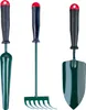 Three garden tools are arranged side-by-side against a white background. Podgląd zdjęcia produktu
