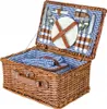 Cesto da picnic in vimini per 4 persone, set di posate, Anteprima dell’immagine prodotto 5