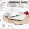 Butterdose mit Glasdeckel,weißer Butterbehälter, Produktbild-Vorschau 7