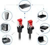 deleyCON 5x 0,5m CAT6 Patchkabel S/FTP PIMF Schirmung CAT-6 Produktbild-Vorschau 7
