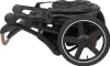 A folded baby stroller shown from the side. Produktbild-Vorschau