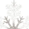Weihnachtsdeko Schneeflocke Transparent & Silberfarben Ø 21 Produktbild-Vorschau 3