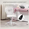 Chaise de bureau pivotante HOMCOM avec dossier en forme de Voir les images du produit 7