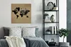 MuchoWow® Poster Weltkarte - Elefant - Braun 75x75 cm - Produktbild-Vorschau 4