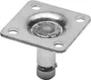 Doppelrolle ø 50 mm Möbelrolle mit Platte und Bremse, Produktbild-Vorschau 2
