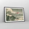 Gerahmtes Poster - Schwarzer Rahmen - Rot Flugzeug Berge - Produktbild-Vorschau 8