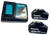 Makita Power Source Kit 2x BL1860B Akku 6,0Ah + DC18RC Produktbild-Vorschau 2
