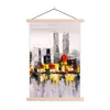 MuchoWow® Textilposter Gemälde - Skyline - Farben - Ölfarbe Produktbild-Vorschau 1