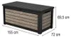 Contenitore, contenitore per cuscini Keter Ashwood 630 L Anteprima dell’immagine prodotto 4