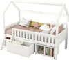 OKWISH Lit enfant 90x200 cm - Lit cabane avec tiroirs et Voir les images du produit 11